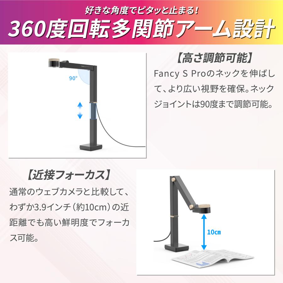 CZUR（シーザー） 【正規販売店】CZUR Fancy S Proドキュメント