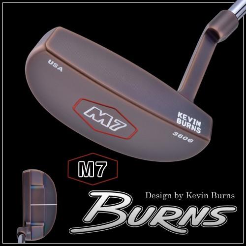 バーンズゴルフ M7 スラントネックパター スモークオーロラブロンズ