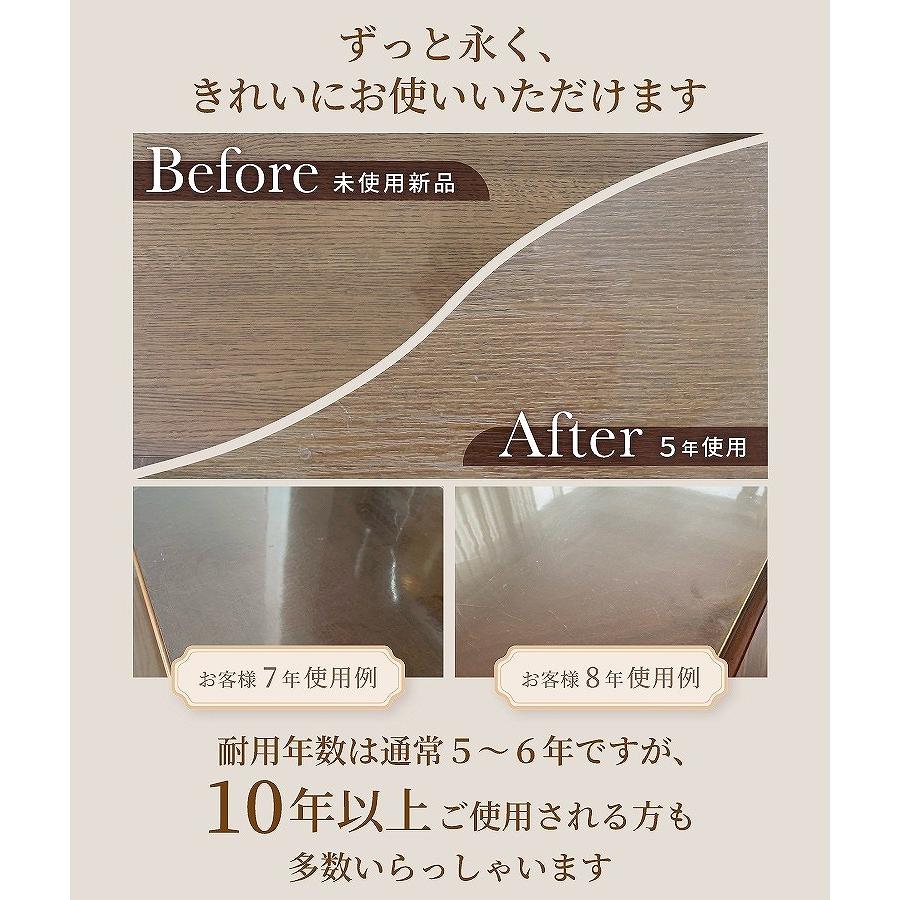 TAKUMI デスクマット テーブルクロス テーブルマット 透明 クリア