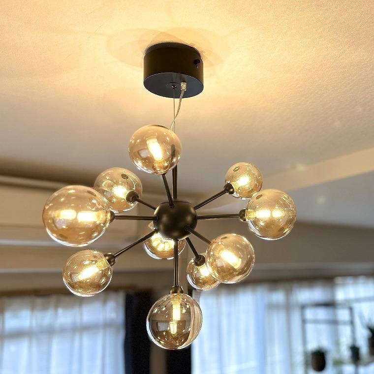 バブルシャンデリア LED 照明 10灯 天井照明 おしゃれ かわいい