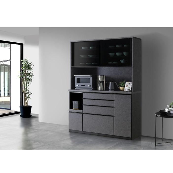 松田家具 [開梱設置送料無料] 国産大川製 1600レンジ キッチンボード