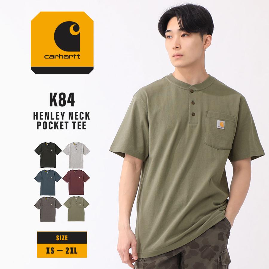 Carhartt（カーハート） tシャツ メンズ 大きいサイズ ヘンリーネック