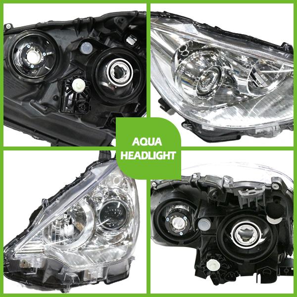 フロント ヘッドライト 左右セット トヨタ アクア NHP10 前期 専用