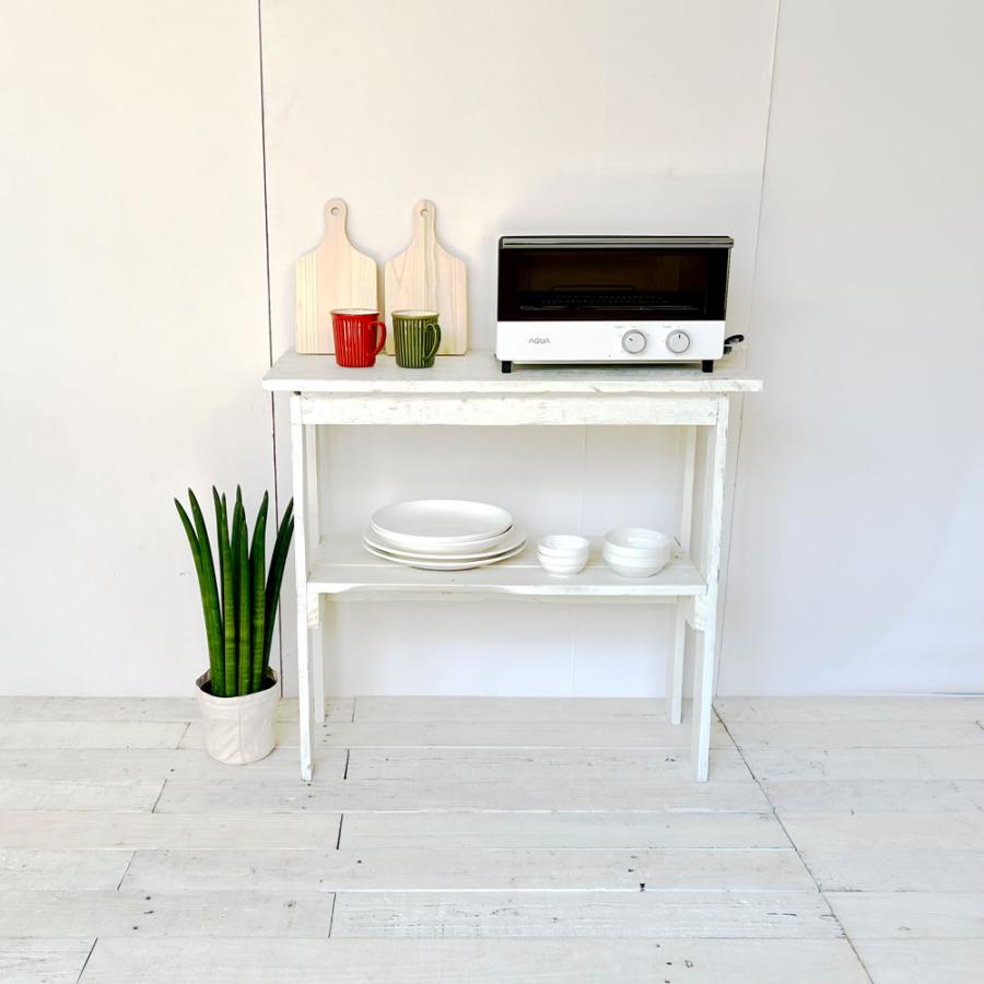 コンソールテーブル おしゃれ 白 ホワイト 玄関 スリム 完成品