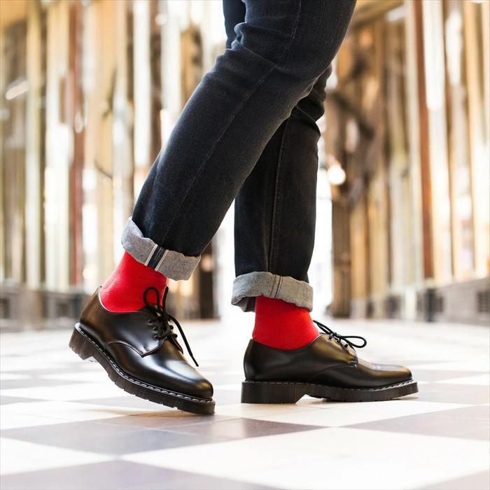 ソロヴェアー ギブソンシューズ SOLOVAIR GIBSON SHOES 4 EYE BLACK HI