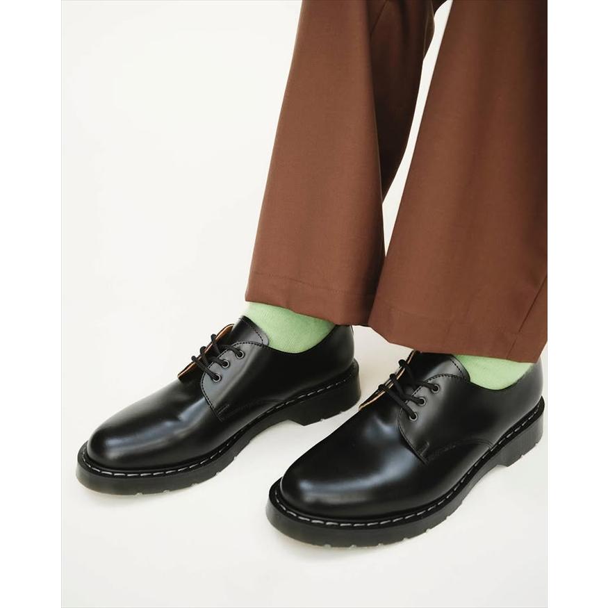 ソロヴェアー ギブソンシューズ SOLOVAIR GIBSON SHOES 4 EYE BLACK HI