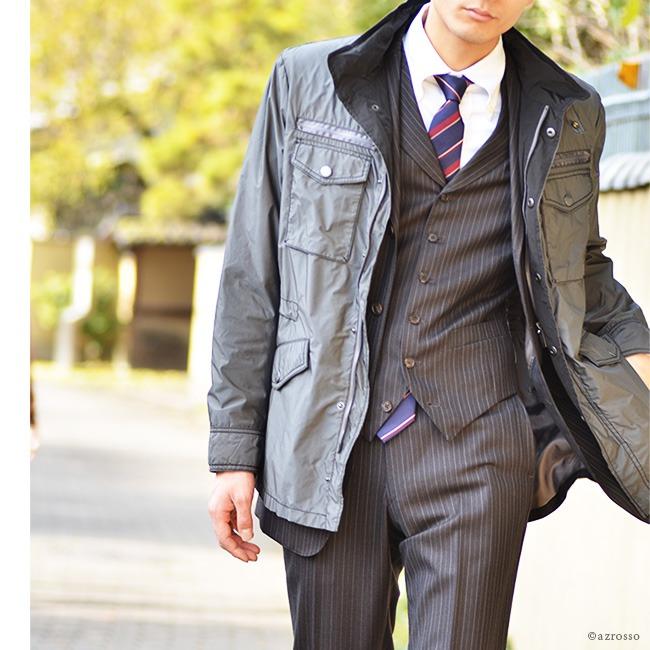 ARMANI COLLEZIONI アルマーニ ハーフコート メンズ 撥水加工 アウター