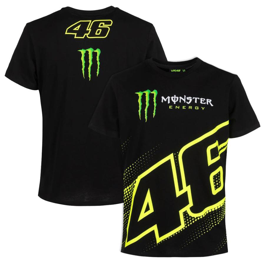 バレンティーノ ロッシ VR46 ドット #46 モンスターエナジー Tシャツ