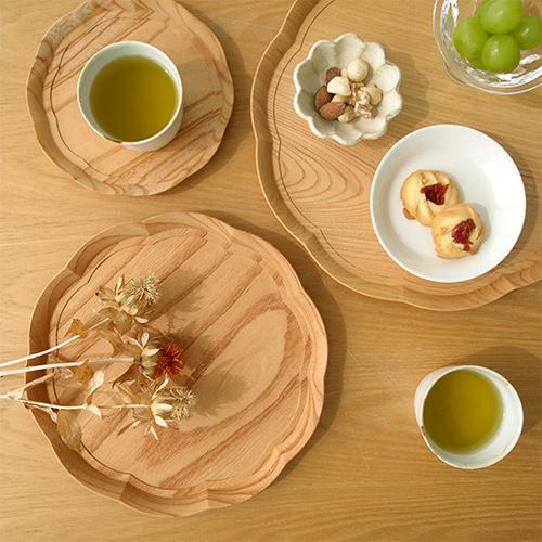 2/27-3/1はポイント10倍／ 四十沢木材工芸 KITO 輪花盆 小 ケヤキ