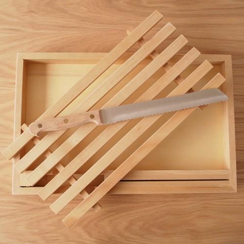 取扱終了］ブレッドボード ブレッドカッターボード 木製 ナイフセット