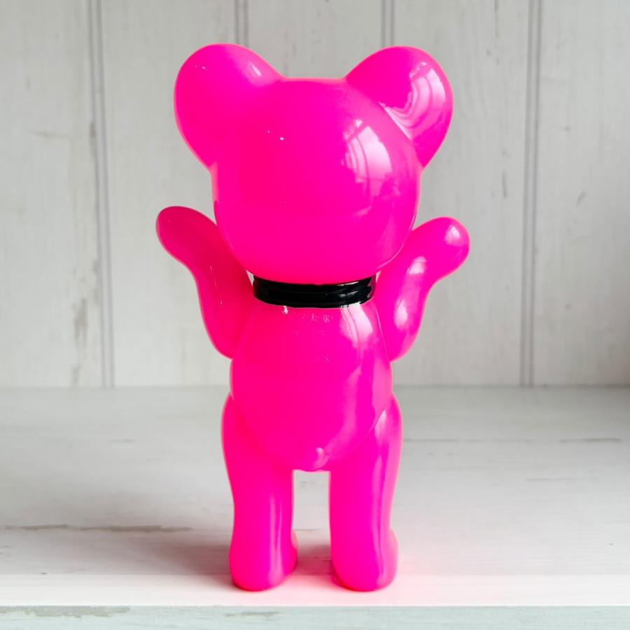 レトロドール 復刻版 クマちゃん 蛍光ピンク レトロ・ソフビ人形