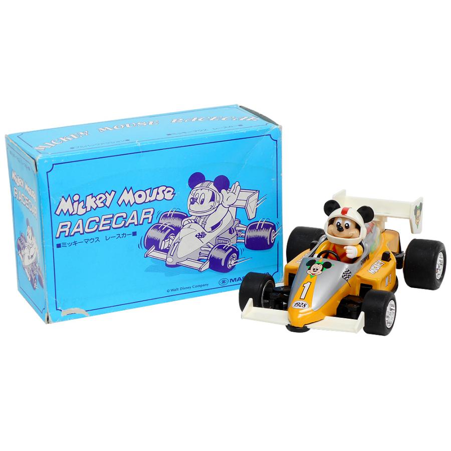 ミッキーマウス M-1 レーシングカー イエロー プルバックカー