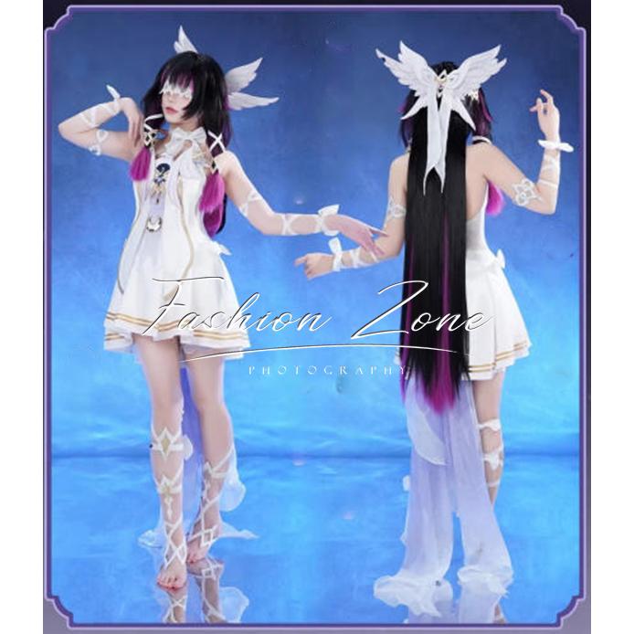 原神 風 コロンビーナ ファデュイ 少女 コスプレ衣装 ウィッグ 靴