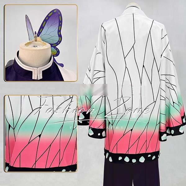 送料無料◇鬼滅の刃 風 胡蝶 しのぶ /胡蝶カナエ コスプレ衣装