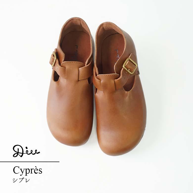 Diu（ディウ） Tストラップシューズ 本革 レザー シューズ レディース