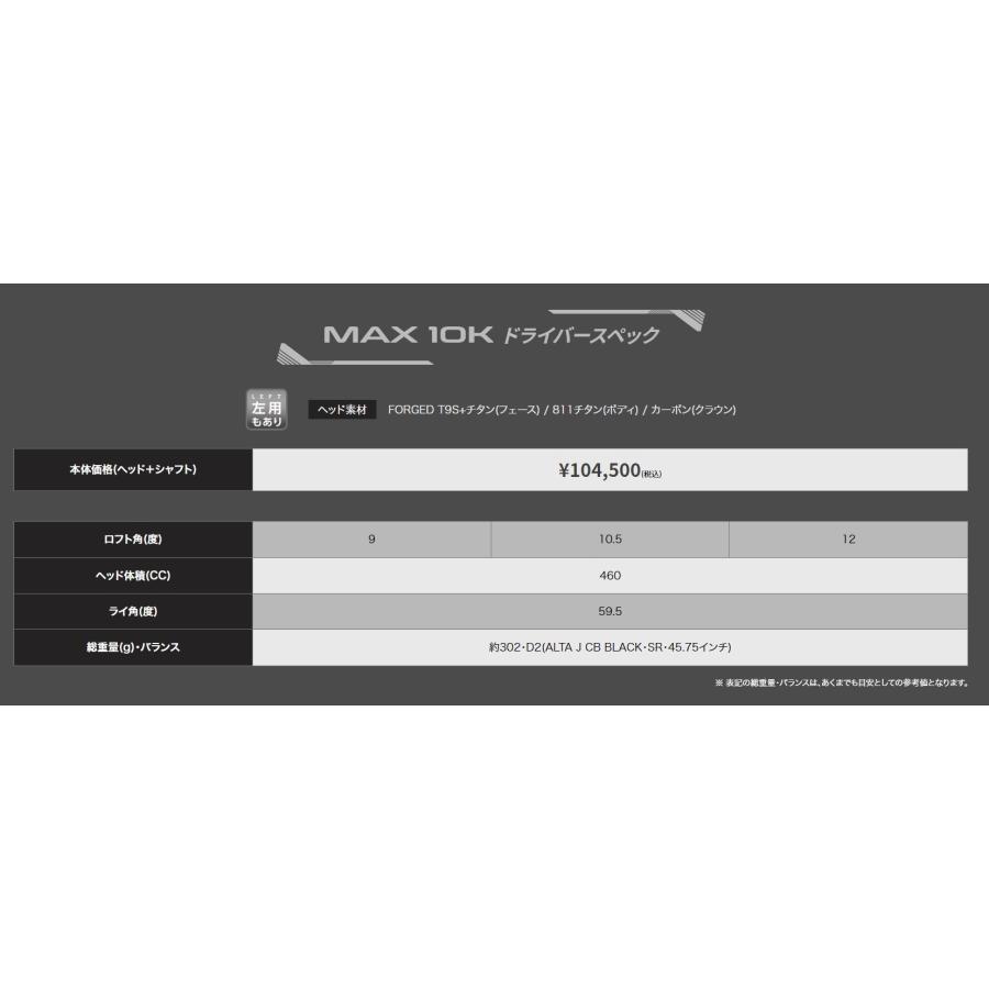 PING（ピン） G430 MAX 10Kドライバー 純正シャフト 完全受注生産品