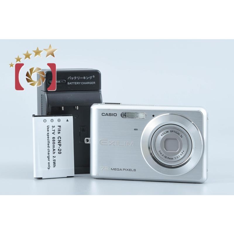 HIGH SPEED EXILIM 【中古】Casio カシオ EX-Z77 シルバー コンパクト