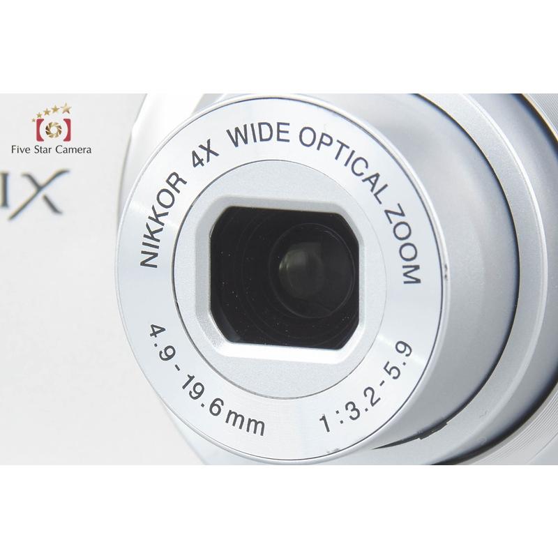 COOLPIX 【中古】Nikon ニコン S4000 シャイニーシルバー コンパクト