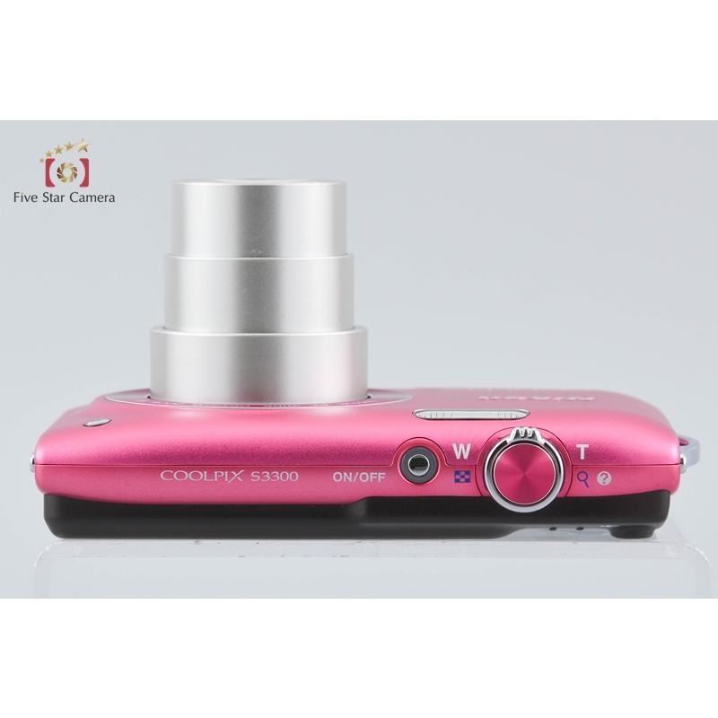 COOLPIX 【中古】Nikon ニコン S3300 ストロベリーピンク コンパクト