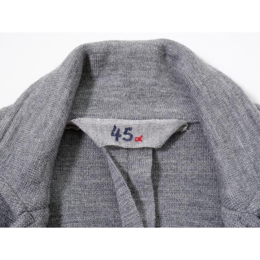 45R(45rpm 45アールピーエム) ウールニット テーラードジャケット