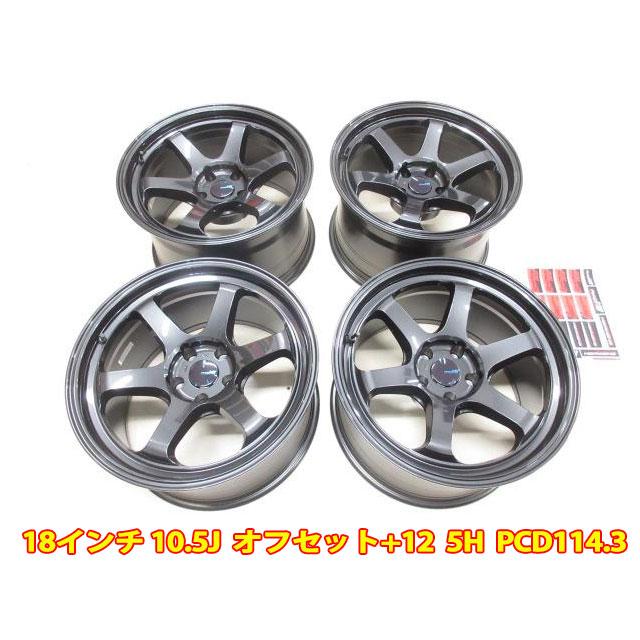 在庫あり 4本セット MID RACING R06 18インチ 10.5J オフセット+12 5穴