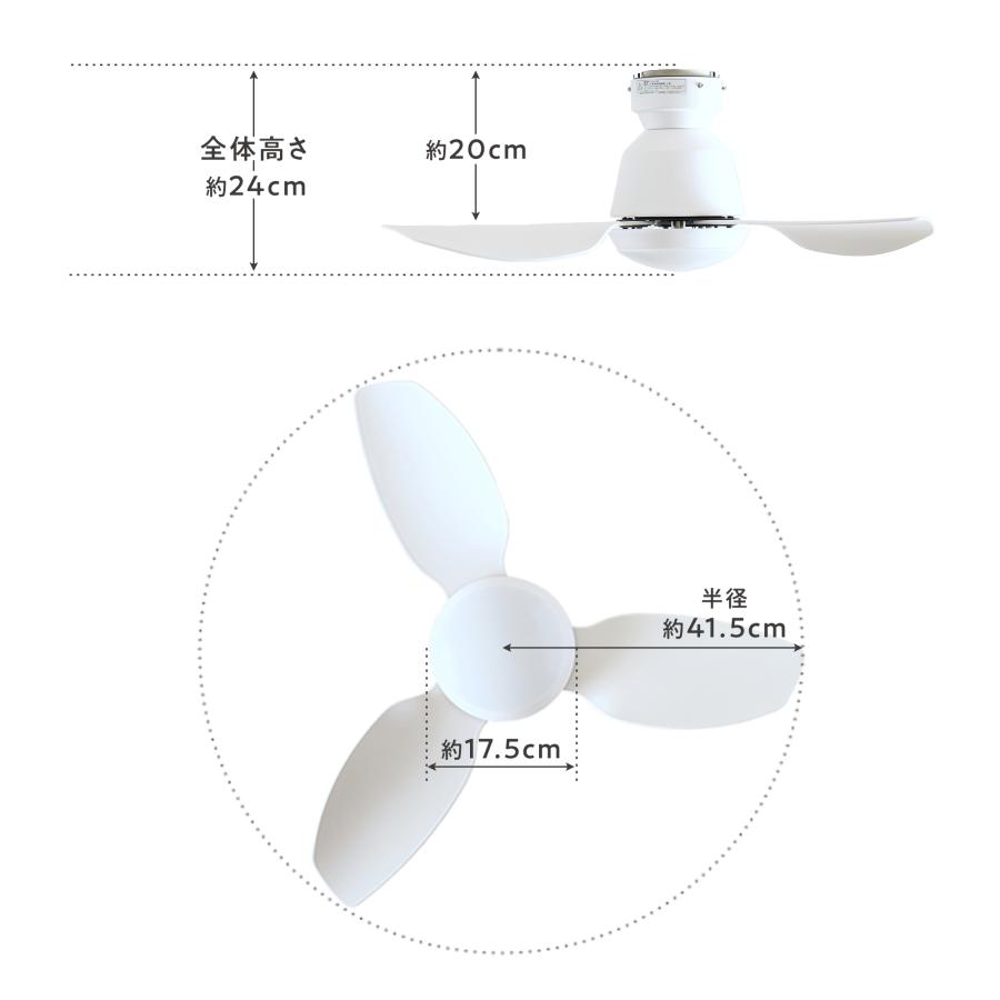 VENTOTA シーリングファン ライト DCモーター 多機能リモコン