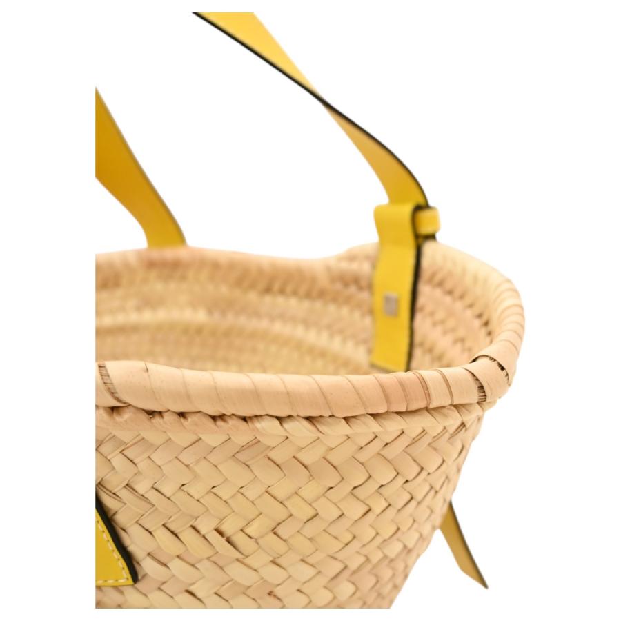 LOEWE（ロエベ） カゴバッグ アナグラム スモール イエロー Aランク