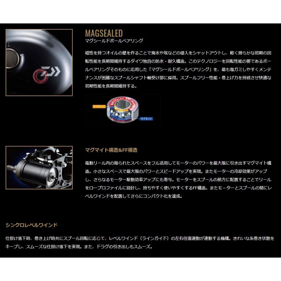 DAIWA（ダイワ） シーボーグ300JL 【21モデル】（左巻き）『糸を同時