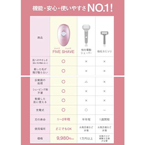 脱毛ラボ シェーバー ファイブ シェイブ FIVE SHAVE チタン加工 防水