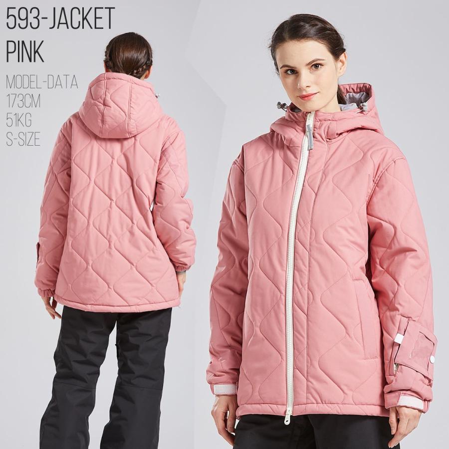 ピンクターン スキーウェア 上下セット ボルドー×グレー Lサイズ