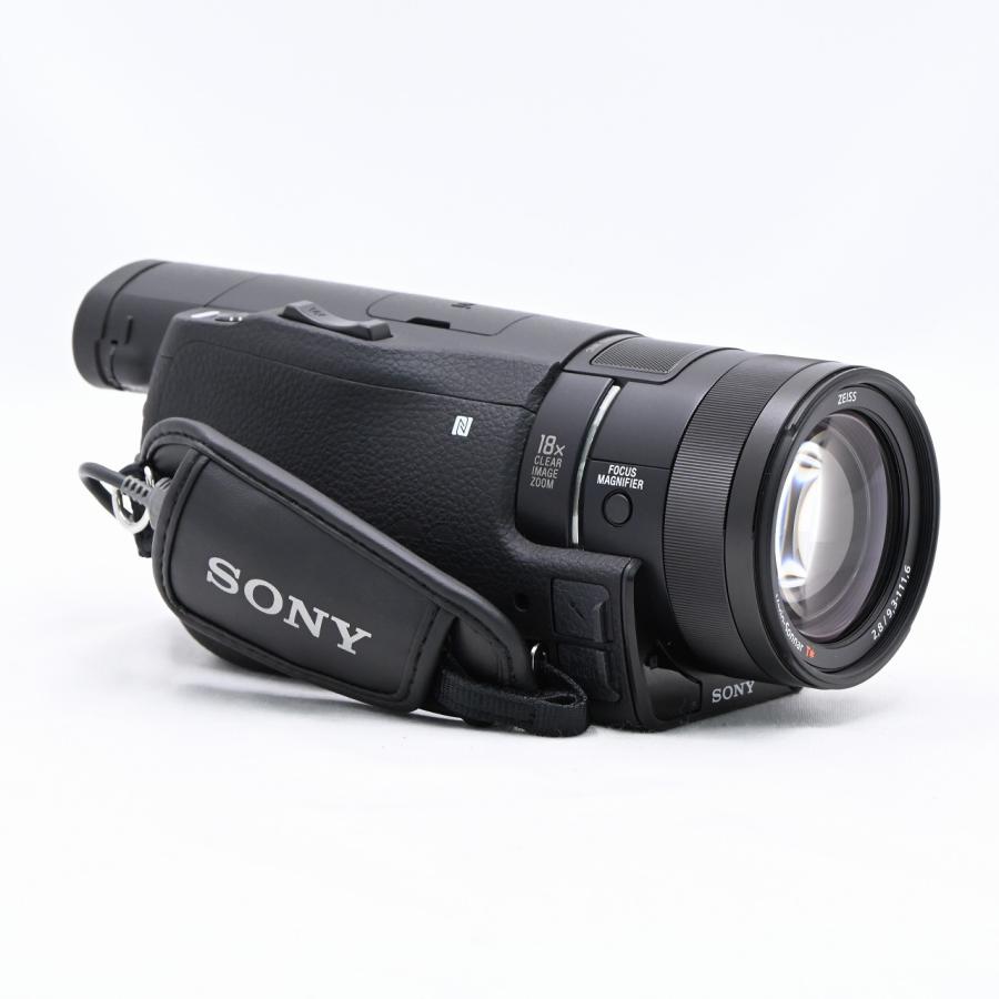 ソニー SONY FDR-AX100 4K 光学12倍 ブラック Handycam : フラッグ