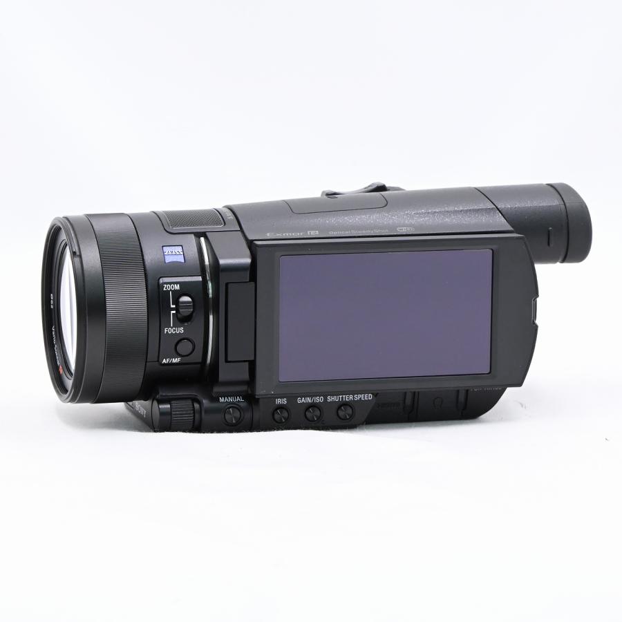 ソニー SONY FDR-AX100 4K 光学12倍 ブラック Handycam : フラッグ