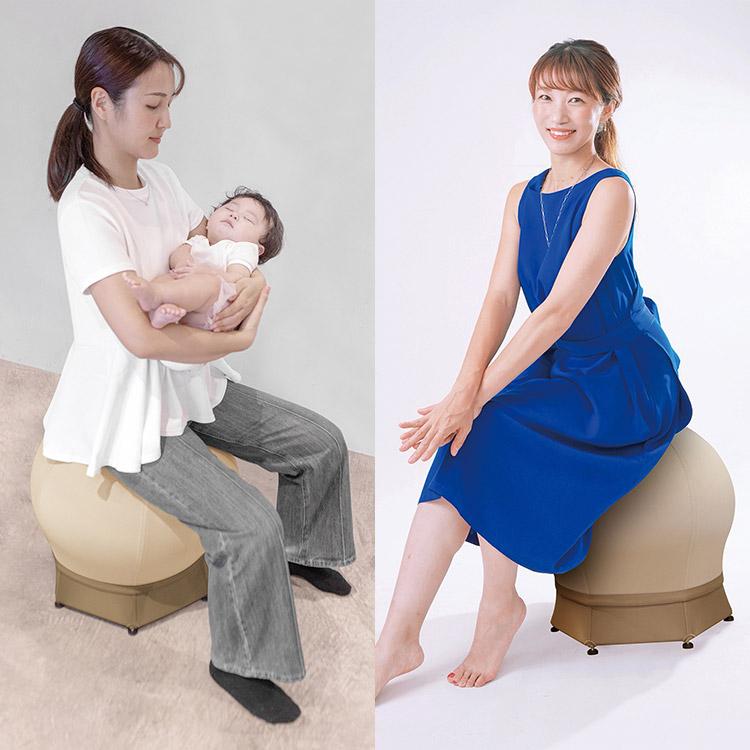 JTC ねんねチェア2 JTC BABY ナチュラルブラウン バランスボール内蔵