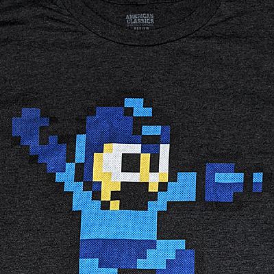 カプコン（CAPCOM） ロックマン ドットTシャツ(D・GREY) : フロッグ