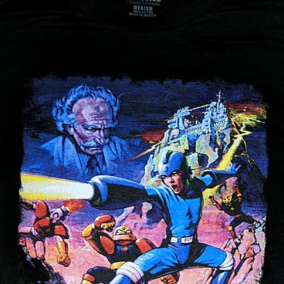カプコン（CAPCOM） ロックマン(MEGA MAN) 欧州版NES Tシャツ