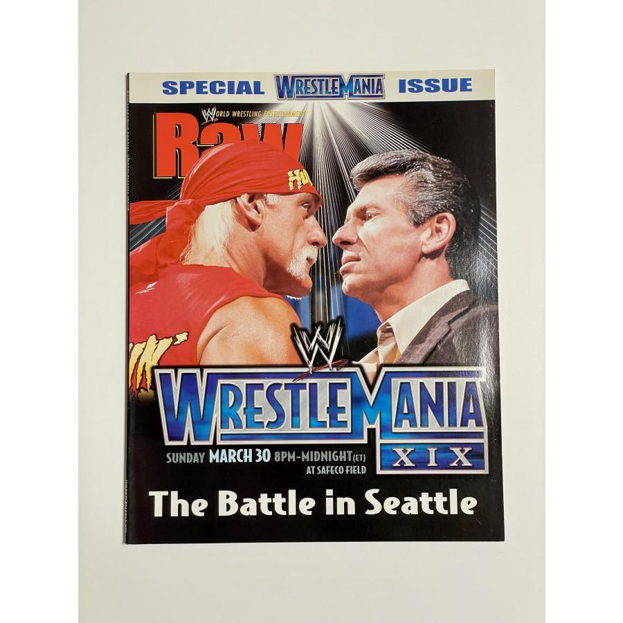 輸入プロレス雑誌 WWE 「RAW Magazine：レッスルマニア19 特別号」2003
