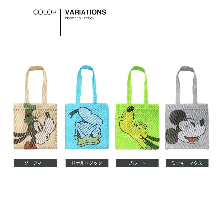 ディズニー トートバッグ レディース アコモデ ビッグフェイスメッシュ