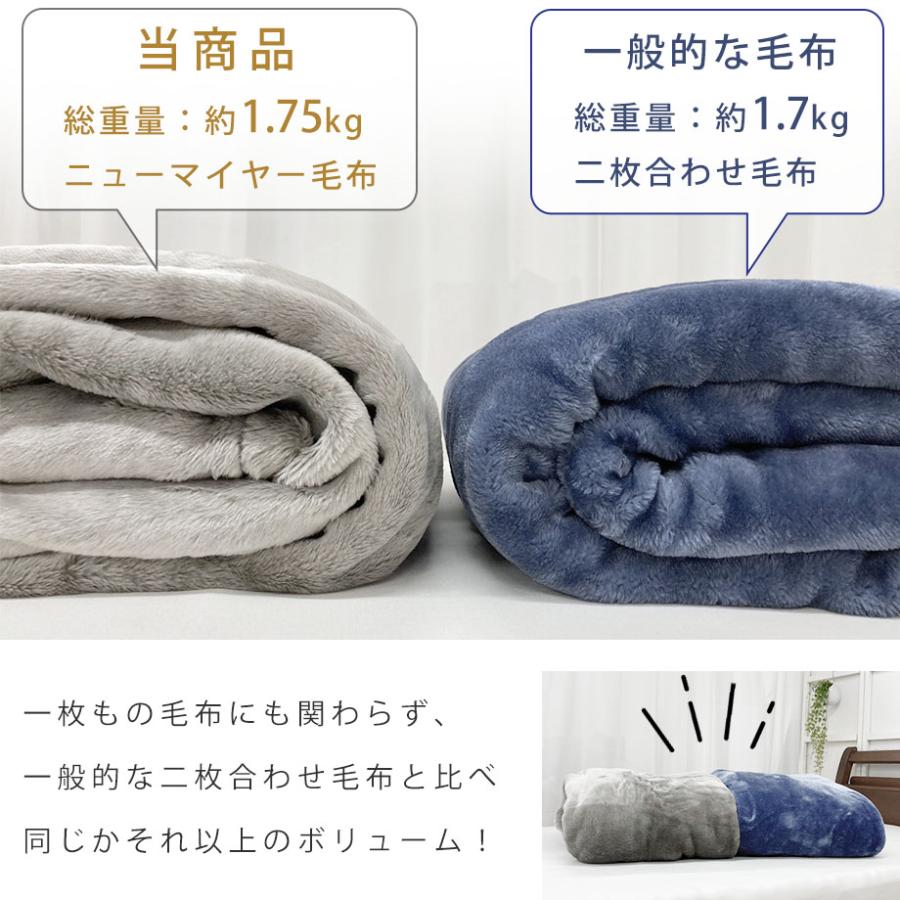 西川（nishikawa） 毛布 ダブル 暖かい アクリルニューマイヤー毛布 秋