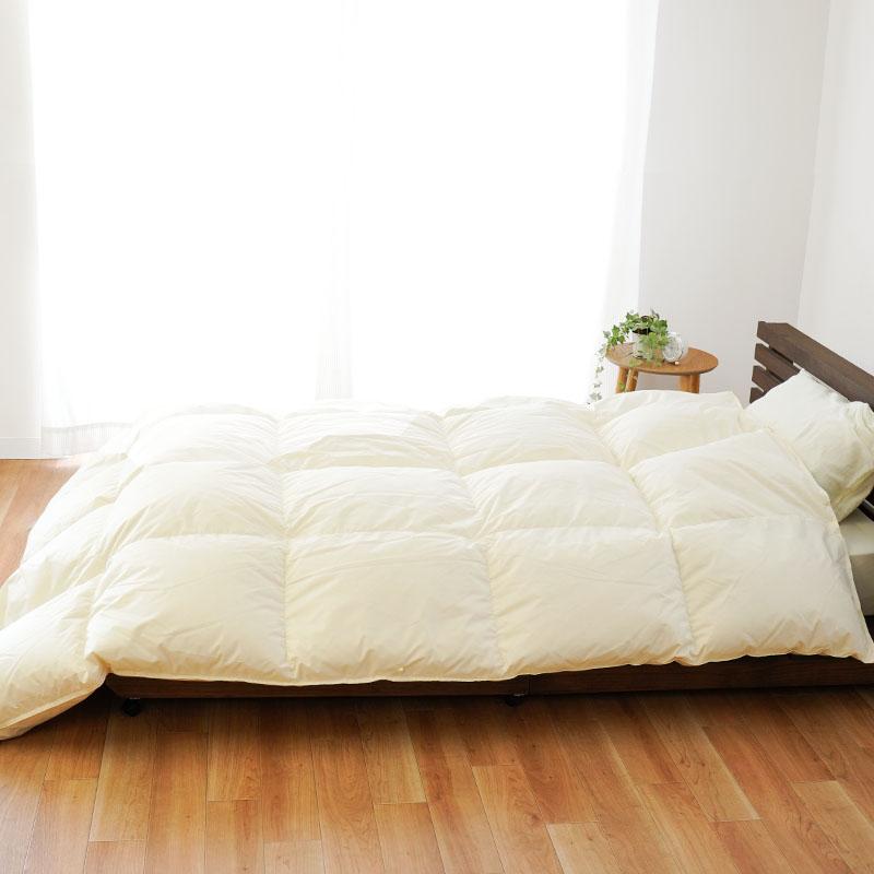 羽毛布団 シングル超ロング 150×230cm ハンガリー産ホワイトグース93