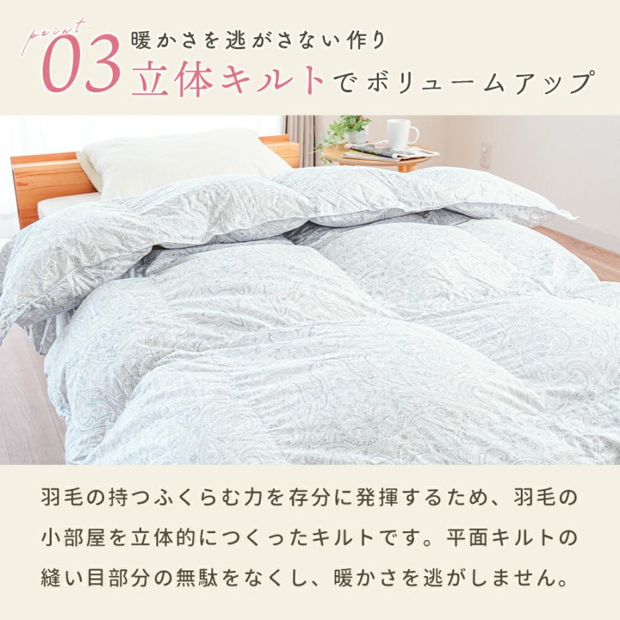 西川（nishikawa） 羽毛合掛け布団 シングル シングルロング ホワイト