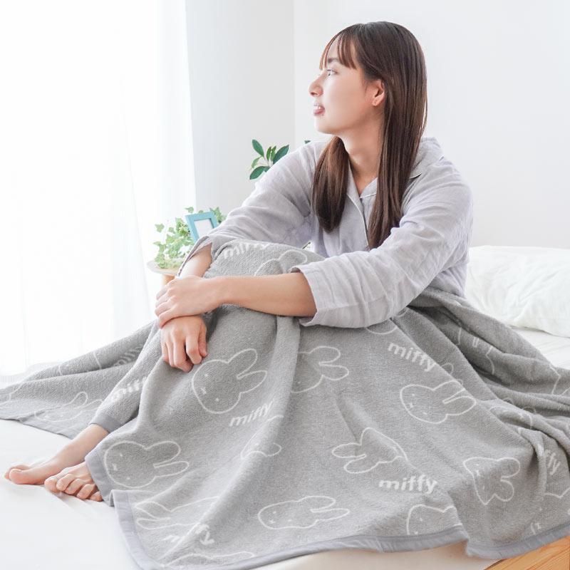 Miffy（ミッフィー） タオルケット シングル 綿100％ 西川 日本製