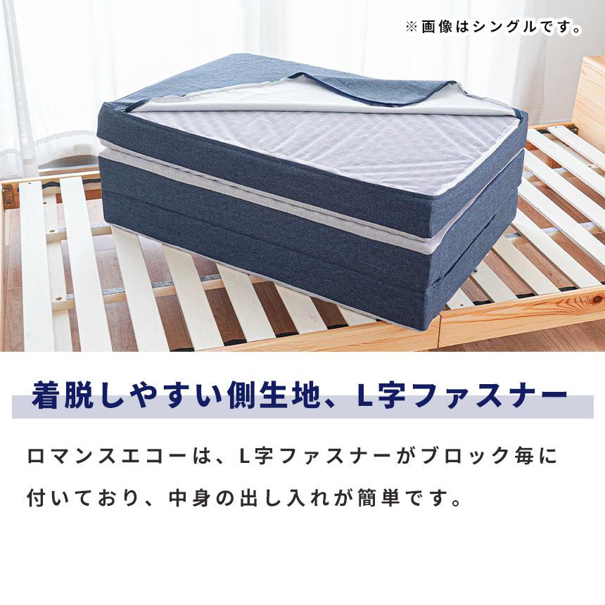 ロマンス小杉 ロマンスエコー プラス マットレス ダブル 厚み11cm