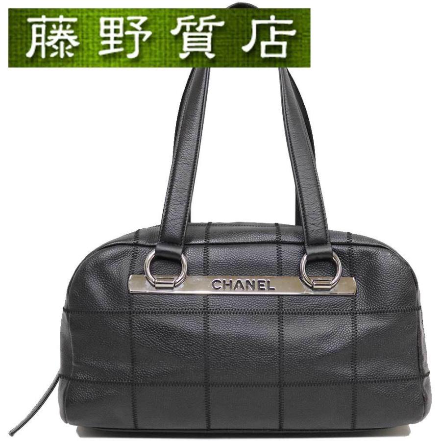 Chocolate bar シャネル CHANEL チョコバー ミニボストンバッグ 黒