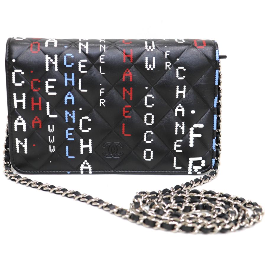 マトラッセ シャネル CHANEL チェーンウォレット 斜め掛け ラムスキン