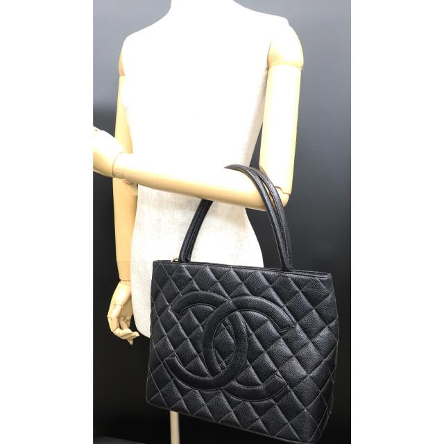 CHANEL（シャネル） 復刻トートバッグ キャビアスキン ブラック