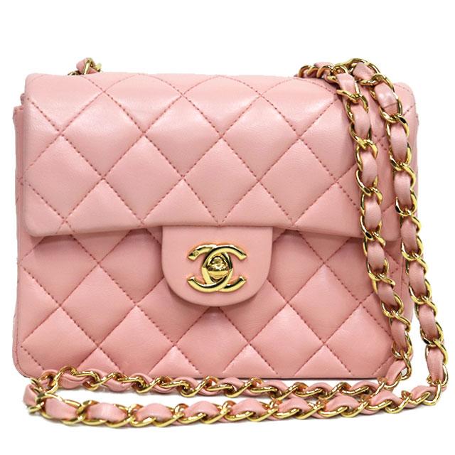 マトラッセ シャネル CHANEL ミニ チェーン ショルダーバッグ 斜め掛け