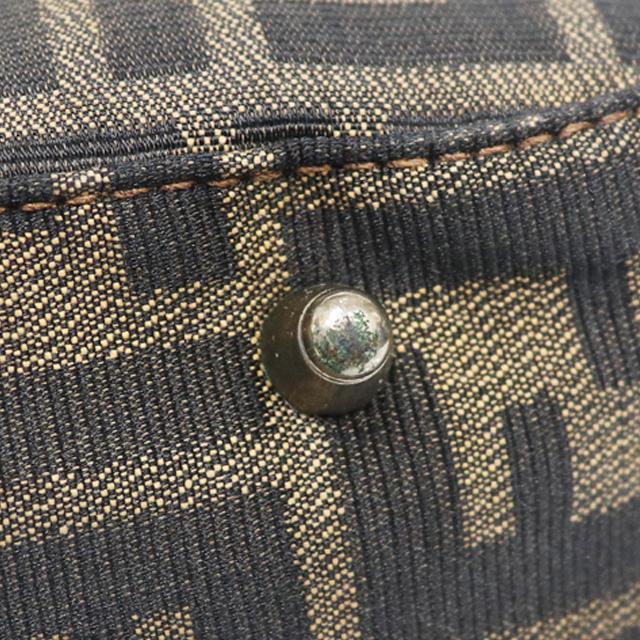 FENDI（フェンディ） ズッカ柄 ハンドバッグ キャンバス レザー