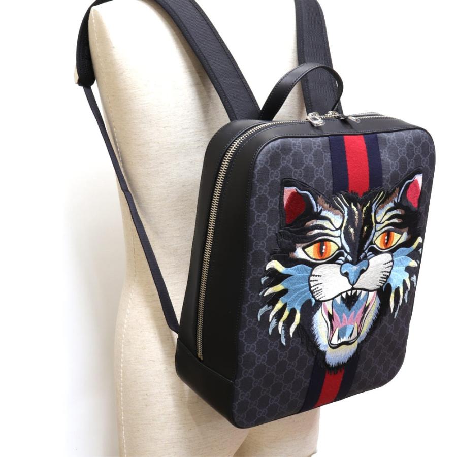 リボンライン 未使用 グッチ GUCCI アングリー キャット バックパック