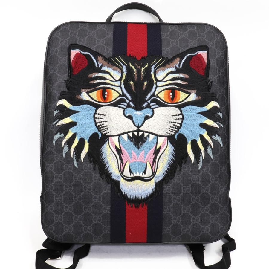 リボンライン 未使用 グッチ GUCCI アングリー キャット バックパック