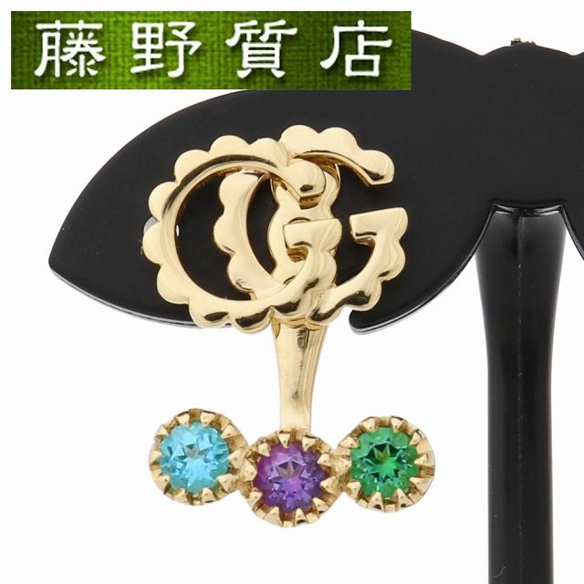 ダブルG グッチ GUCCI ダブルGシングルピアス 片ピアス 481693 K18 YG